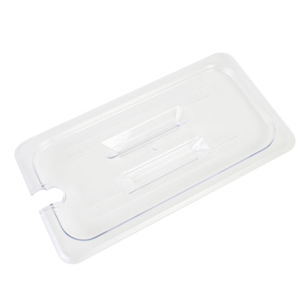 Thunder Group PLPA7130CS Polycarbonate Clear Slotted Cover For Third Size Food Pan