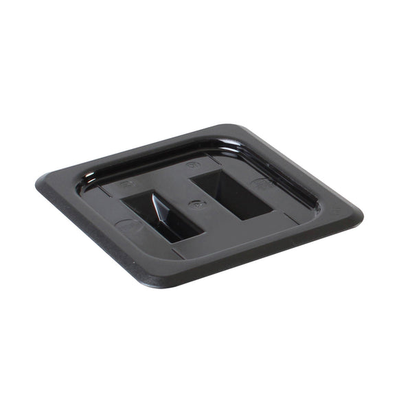 Thunder Group PLPA7160CBK Polycarbonate Black Solid Cover For Sixth Size Food Pan