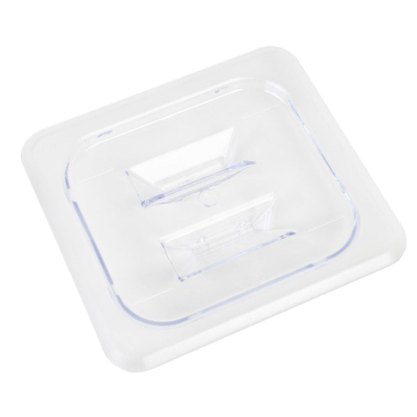 Thunder Group PLPA7160C Polycarbonate Clear Solid Cover For Sixth Size Food Pan