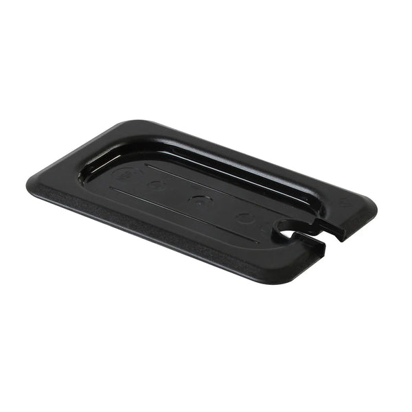 Thunder Group PLPA7190CSBK Polycarbonate Black Slotted Cover For Ninth Size Food Pan