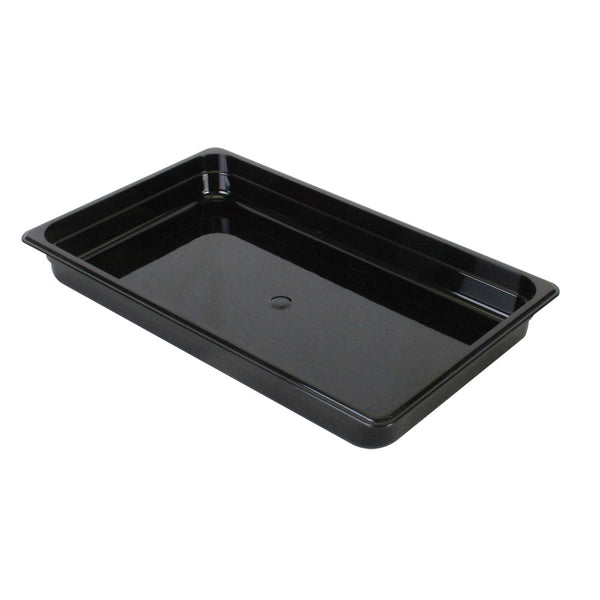 Thunder Group PLPA8002BK Polycarbonate 2-1/2" Black Full Size Food Pan