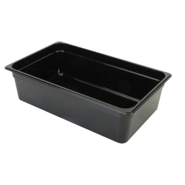 Thunder Group PLPA8006BK Polycarbonate 6" Black Full Size Food Pan