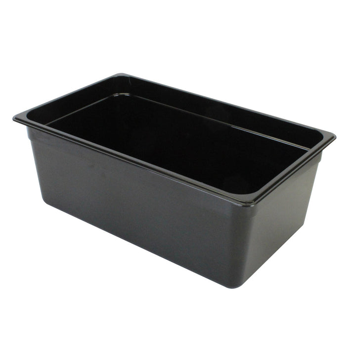 Thunder Group PLPA8008BK Polycarbonate 8" Black Full Size Food Pan