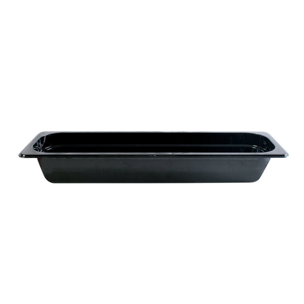 Thunder Group PLPA8122LBK Polycarbonate 2-1/2" Black Half Size Food Pan