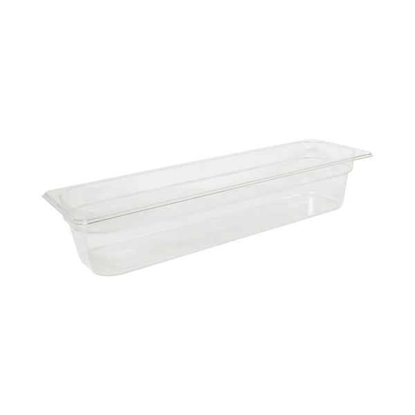 Thunder Group PLPA8124L Polycarbonate 4" Clear Half Size Long Food Pan