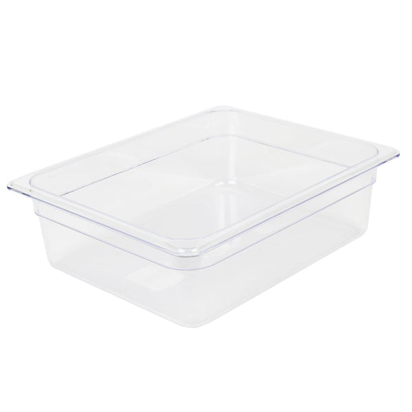 Thunder Group PLPA8124 Polycarbonate 4" Clear Half Size Food Pan