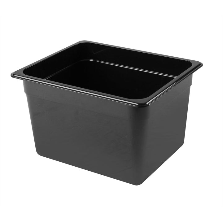 Thunder Group PLPA8128BK Polycarbonate 8" Black Half Size Food Pan