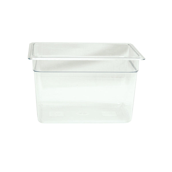 Thunder Group PLPA8128 Polycarbonate 8" Clear Half Size Food Pan