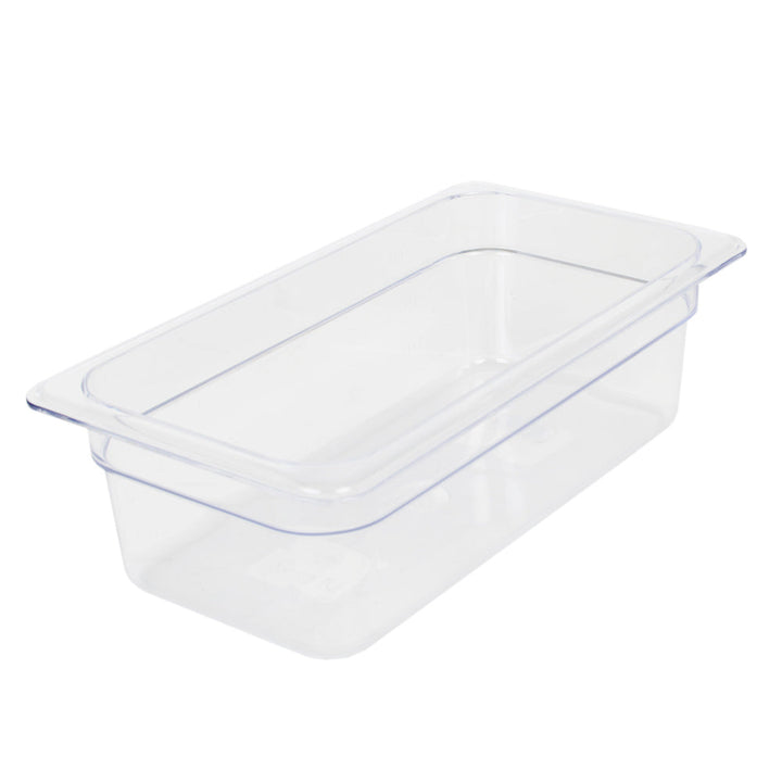 Thunder Group PLPA8134 Polycarbonate 4" Clear Third Size Food Pan