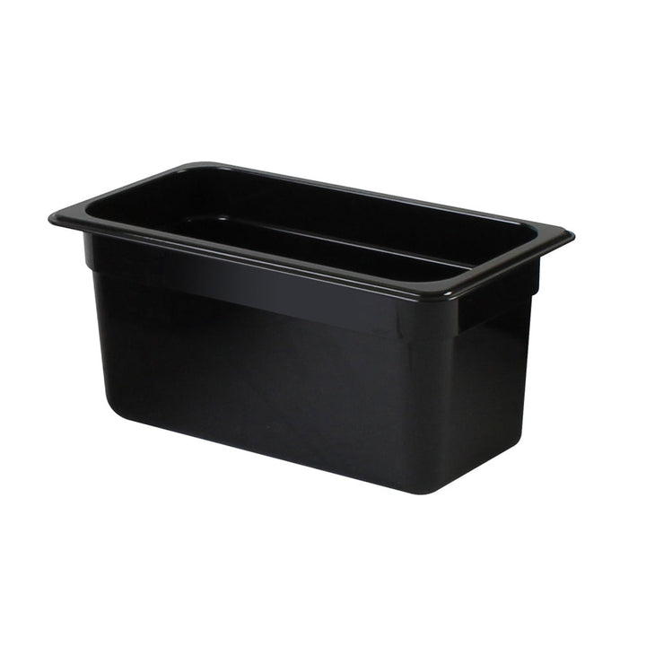 Thunder Group PLPA8136BK Polycarbonate 6" Black Third Size Food Pan