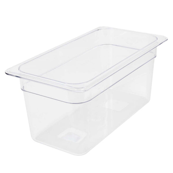 Thunder Group PLPA8136 Polycarbonate 6" Clear Third Size Food Pan