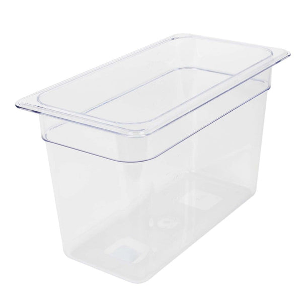 Thunder Group PLPA8138 Polycarbonate 8" Clear Third Size Food Pan