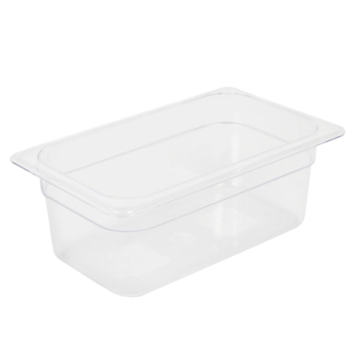 Thunder Group PLPA8144 Polycarbonate 2-1/2" Black Quarter Size Food Pan