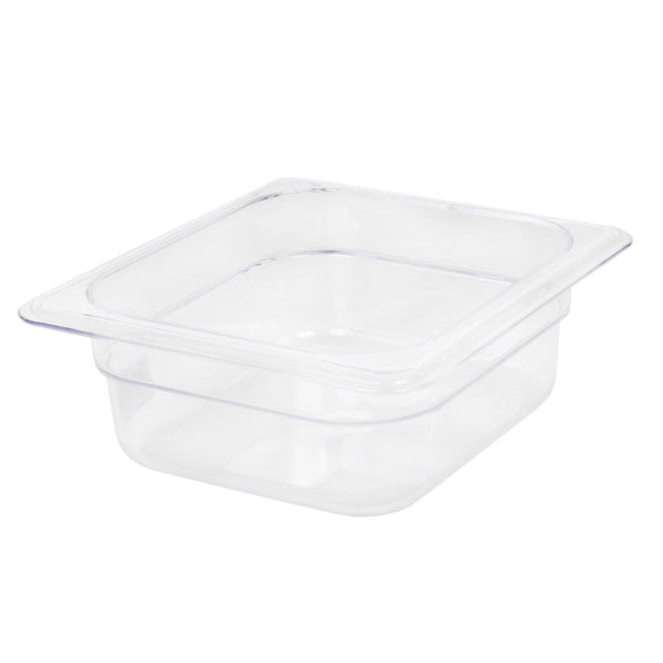 Thunder Group PLPA8162 Polycarbonate 2-1/2" Clear Sixth Size Food Pan