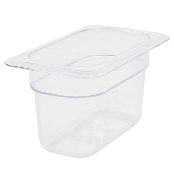 Thunder Group PLPA8194 Polycarbonate 4" Clear Ninth Size Food Pan