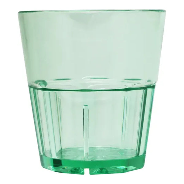 Thunder Group PLPCTB108GR 8 oz Polycarbonate Diamond Rock Glass Green Pack of 12