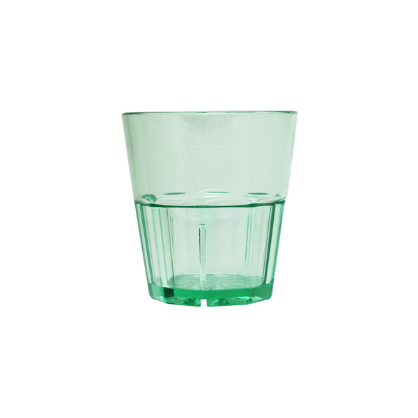 Thunder Group PLPCTB108GR 8 oz Polycarbonate Diamond Rock Glass Green Pack of 12