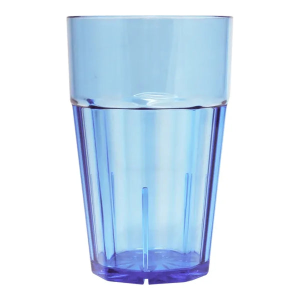 Thunder Group PLPCTB110BL 10 oz Polycarbonate Diamond Tumbler Glass Blue Pack of 12