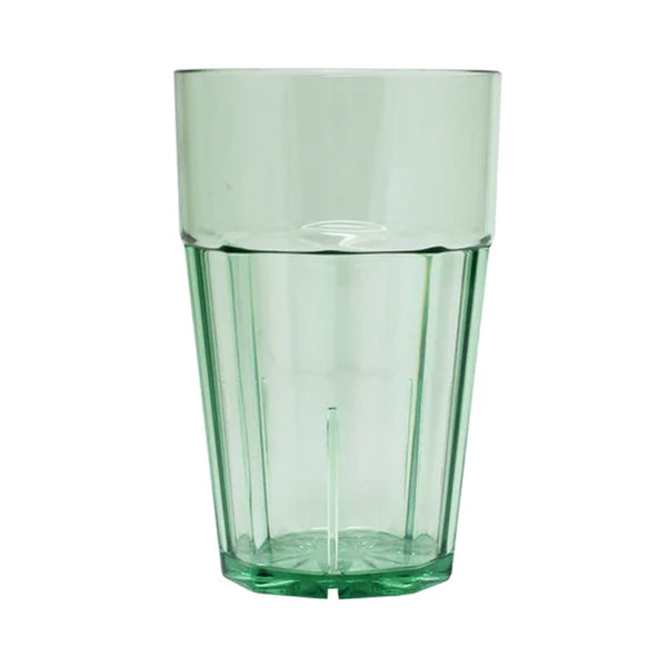 Thunder Group PLPCTB110GR 10 oz Polycarbonate Diamond Tumbler Glass Green Pack of 12