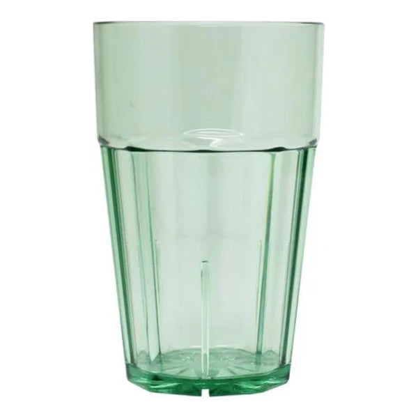 Thunder Group PLPCTB112GR 12 oz Polycarbonate Diamond Tumbler Glass Green Pack of 12