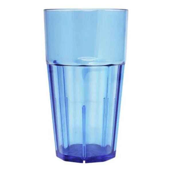 Thunder Group PLPCTB114BL 14 oz Polycarbonate Diamond Tumbler Glass Blue Pack of 12