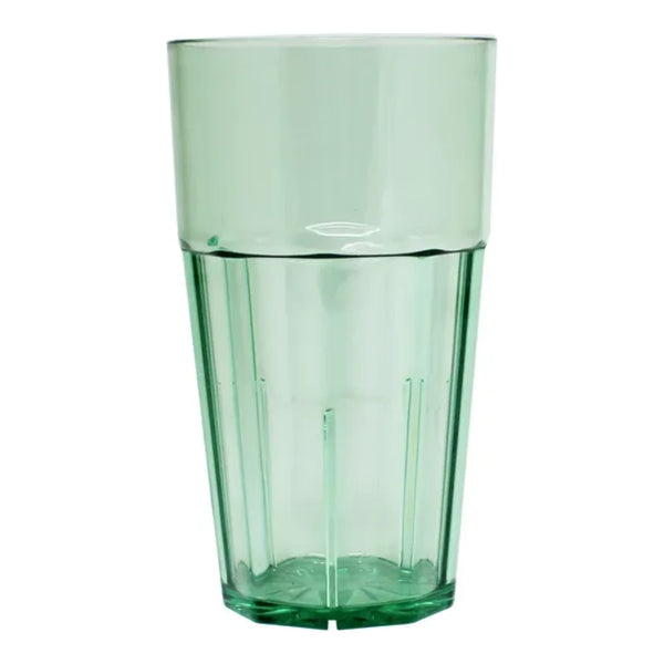 Thunder Group PLPCTB114GR 14 oz Polycarbonate Diamond Tumbler Glass Green Pack of 12