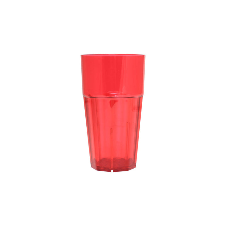 Thunder Group PLPCTB114RD 14 oz Polycarbonate Diamond Tumbler Glass Red Pack of 12