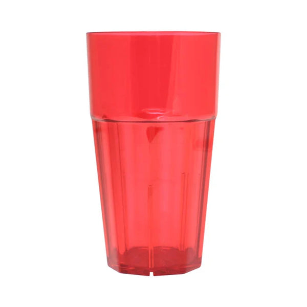 Thunder Group PLPCTB116RD 16 oz Polycarbonate Diamond Tumbler Glass Red Pack of 12