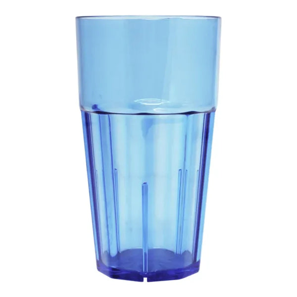 Thunder Group PLPCTB120BL 20 oz Polycarbonate Diamond Tumbler Glass Blue Pack of 12