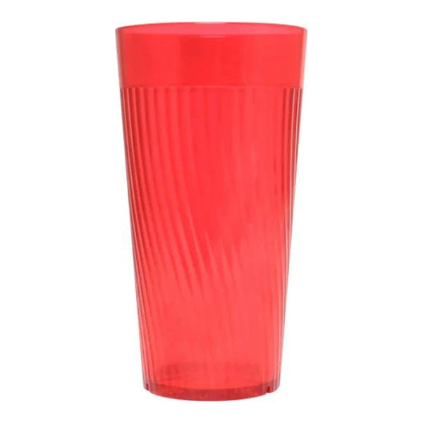 Thunder Group PLPCTB324RD 24 oz Polycarbonate Belize Tumbler Glass Red Pack of 12