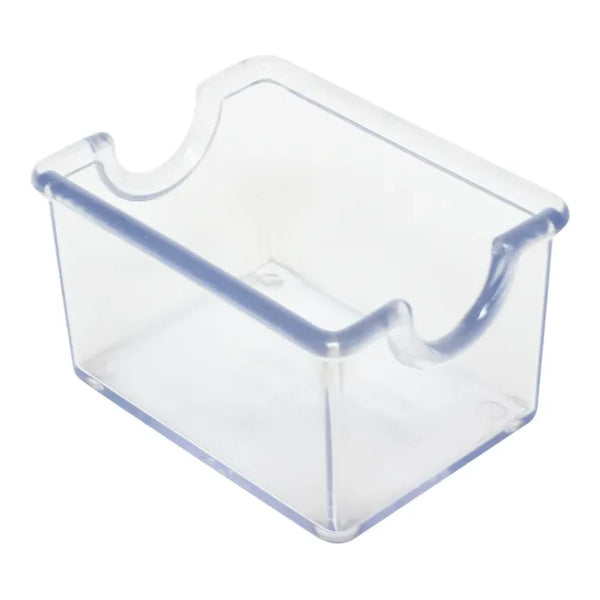 Thunder Group PLSP032CL 3-1/2" x 2-1/2" x 2" Acrylonitrile Sugar Packet Holder Clear Pack of 12