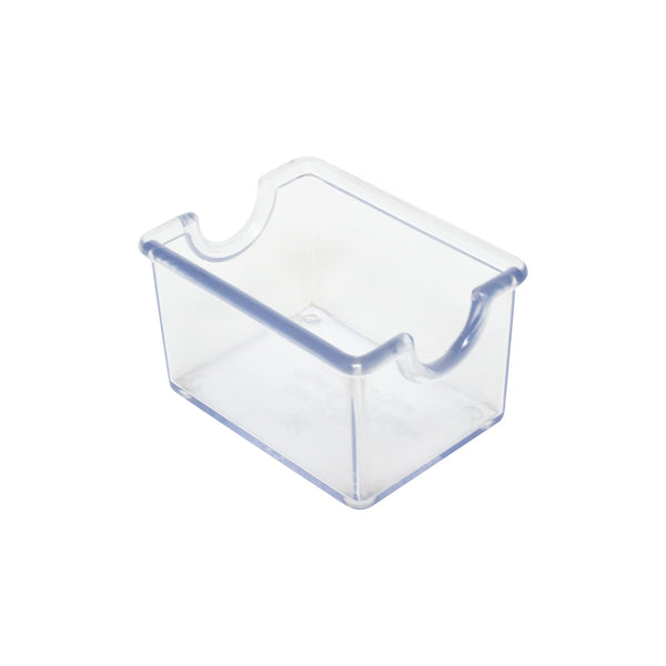 Thunder Group PLSP032CL 3-1/2" x 2-1/2" x 2" Acrylonitrile Sugar Packet Holder Clear Pack of 12