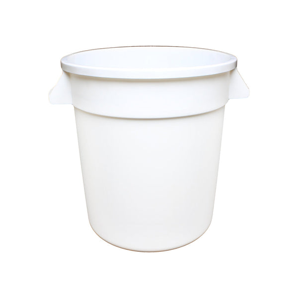 Thunder Group PLTC010W 10 Gallon Polyethylene Round Trash Can White