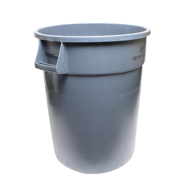 Thunder Group PLTC020G 20 Gallon Plastic Round Trash Can Gray