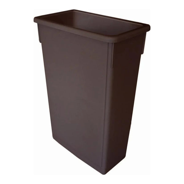 Thunder Group PLTC023B 20" x 11-1/4" x 29-3/4" Polyethylene Trash Can Brown