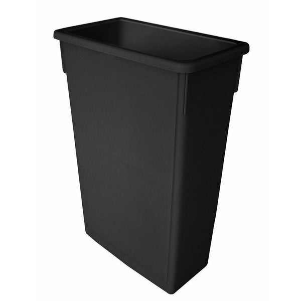 Thunder Group PLTC023K 20" x 11-1/4" x 29-3/4" Polyethylene Trash Can Black