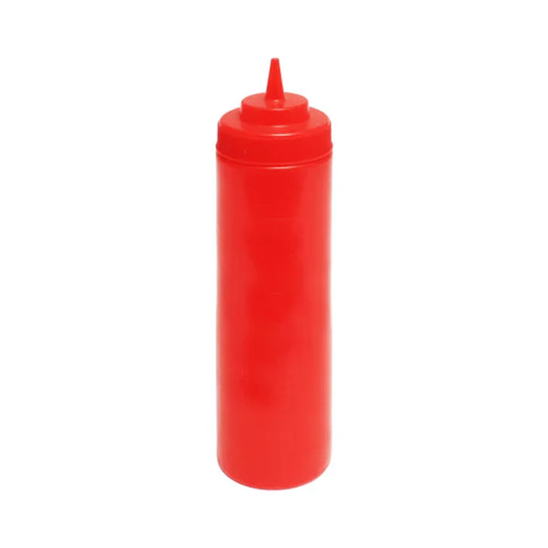 Thunder Group PLTHSB024R 24 oz Polyethylene Squeeze Bottle Red Pack of 12