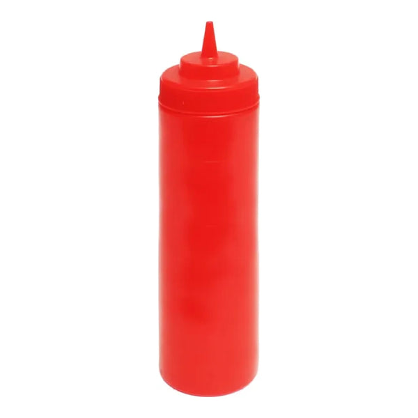 Thunder Group PLTHSB024RW 24 oz Polyethylene Wide-Mouth Squeeze Bottle Red PACK