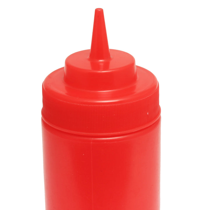 Thunder Group PLTHSB024R 24 oz Polyethylene Squeeze Bottle Red Pack of 12 2