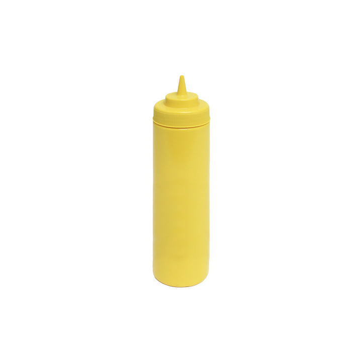 Thunder Group PLTHSB024YW 24 oz Polyethylene Wide-Mouth Squeeze Bottle Yellow PACK