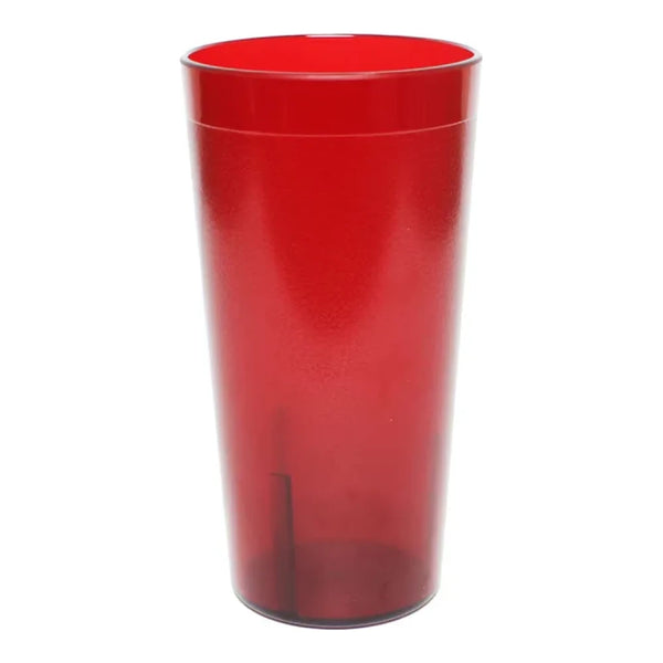 Thunder Group PLTHTB024R 24 oz Traditional Red Tumbler Pack of 12