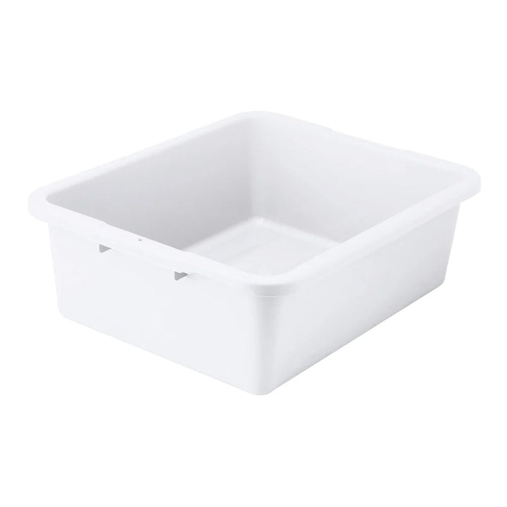 Winco PLW-7W White Heavy-duty Dish Box, 21" x 17" x 7"