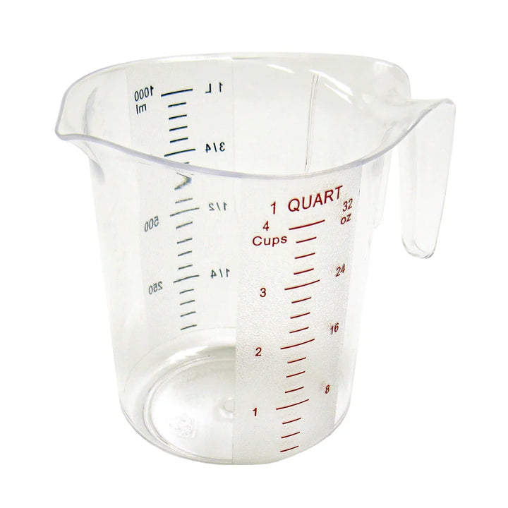 Winco PMCP-100 1qt Measuring Cup, PC, Color Graduations