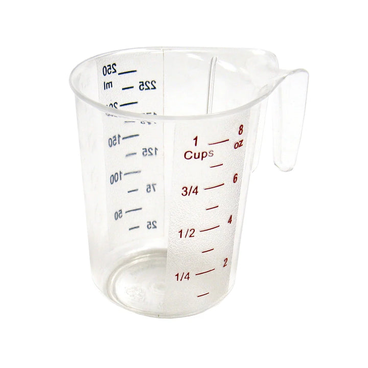 Winco PMCP-25 1 Cup Measuring Cup, PC, Color Graduations