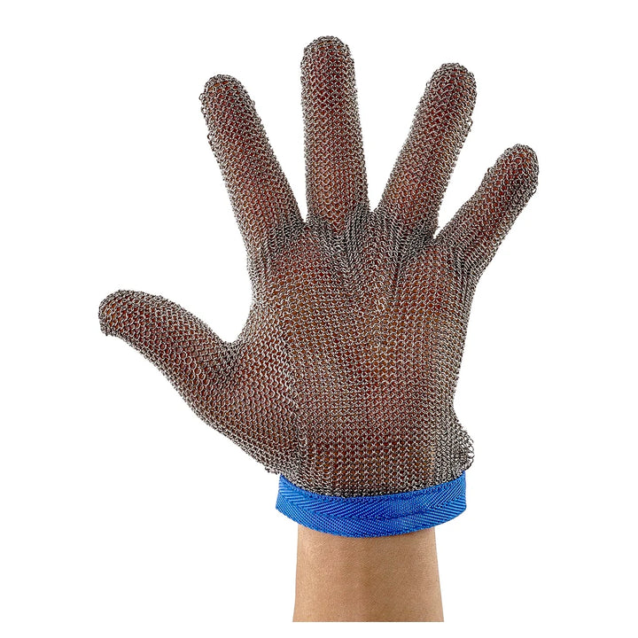 Winco PMG-1L Large Light Weight Stainless Steel Protective Mesh Gloves