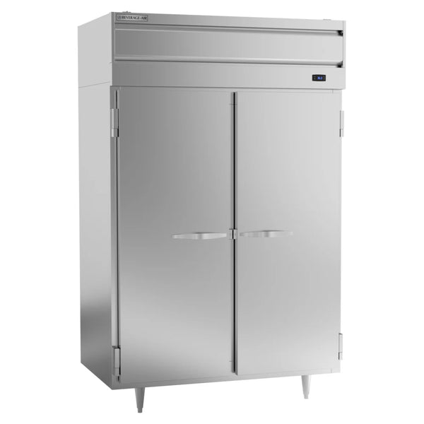 Beverage-Air P-Series PR2HC-1AS 52 1/8" Top Mounted Solid Door Reach In Refrigerator