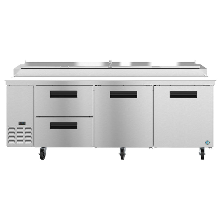 Hoshizaki PR93A-D2 Three Section Pizza Prep Refrigerated Table, 93" W x 32.25" D x 43.5" H