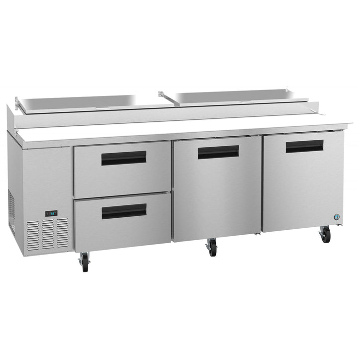 Hoshizaki PR93A-D2 Three Section Pizza Prep Refrigerated Table, 93" W x 32.25" D x 43.5" H