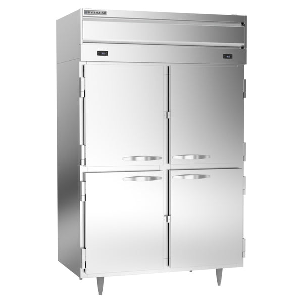 Beverage-Air PRF24-24HC-1AHS 52" Solid Half Door Dual Temperature Reach In Refrigerator