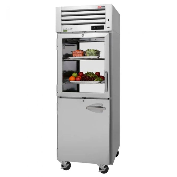 Turbo Air PRO-26R-GSH-PT-N(-L)(-RL) 28-3/4" 1 Section Pass-Thru, Top Mount Refrigerator, 26.48 cu. ft., 115/60/1